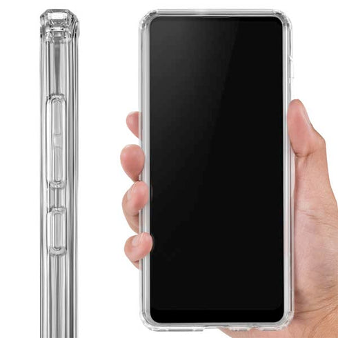 Bahamas Flag Distressed Galaxy A21 Clear Case